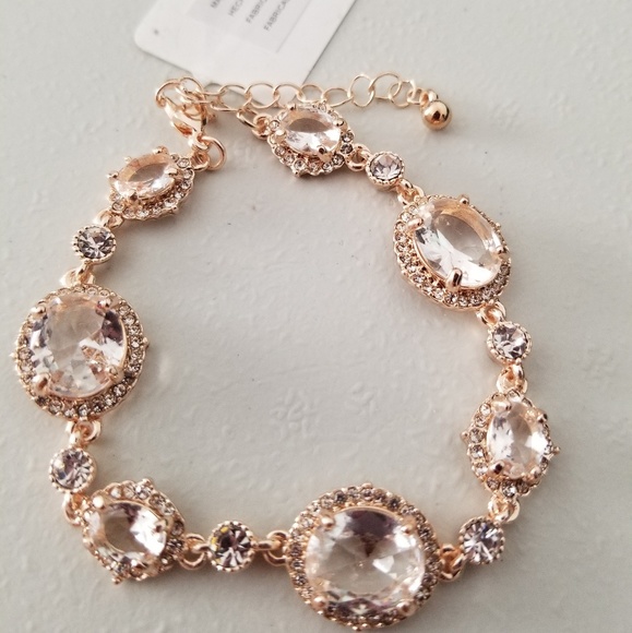 David's Bridal Jewelry Faceted Bold Gem Rose Gold Bracelet Poshmark
